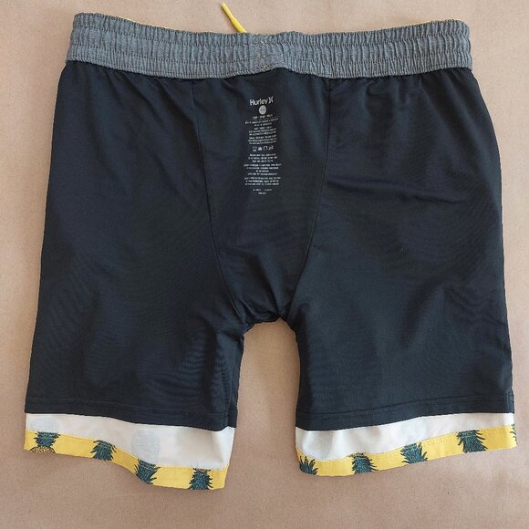 Hurley Yellow Pineapple Swim Trunks Men's L - Picture 8 of 10